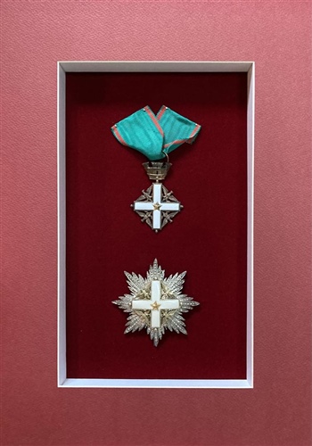 ОРДЕН «ЗАСЛУГ ИТАЛЬЯНСКОЙ РЕСПУБЛИКИ» II степени.