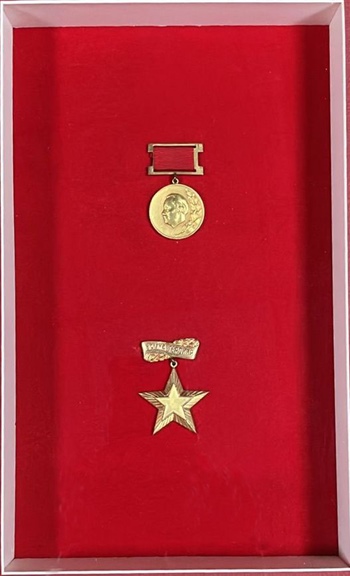 Золотая медаль лауреата Димитровской премии. Золотая медаль, Мать - героиня.